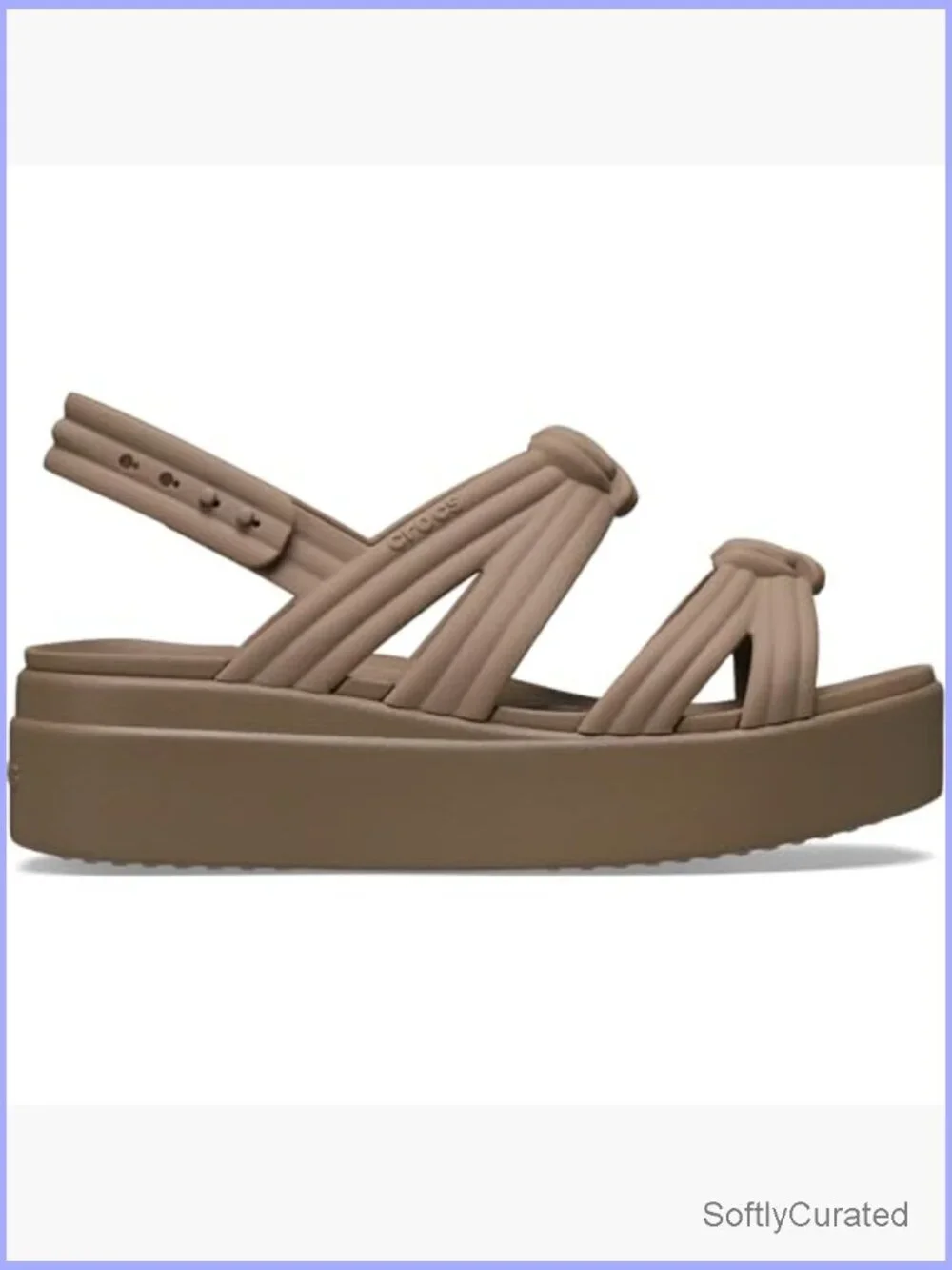 Wedge Sandals with Knotted Straps Comfort Sink-In Softness